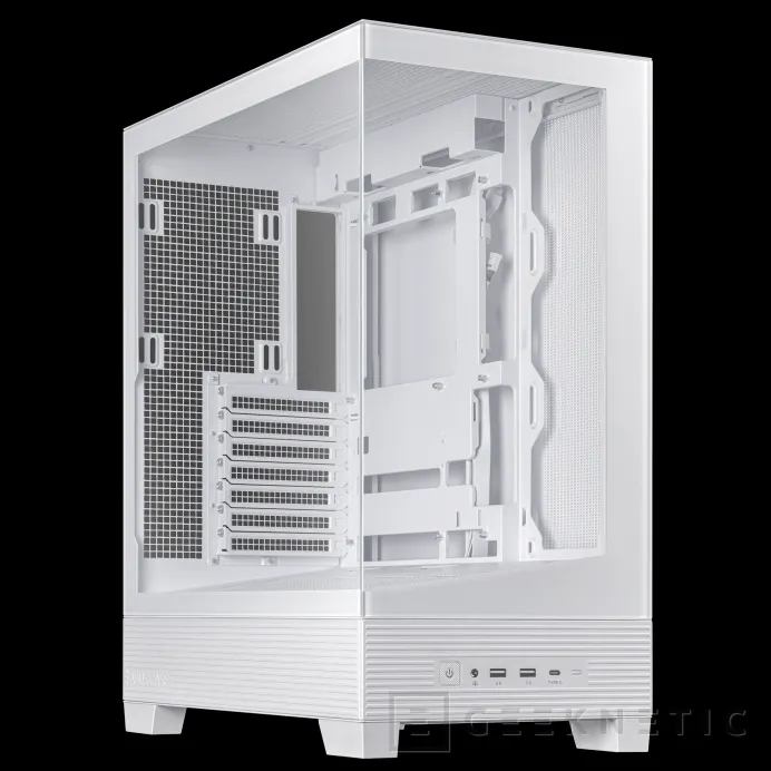 Geeknetic Nueva caja ASUS A31 con visión panorámica, compatible con BTF y un tamaño reducido que admite hasta 7 ventiladores y RL de 360 mm 2