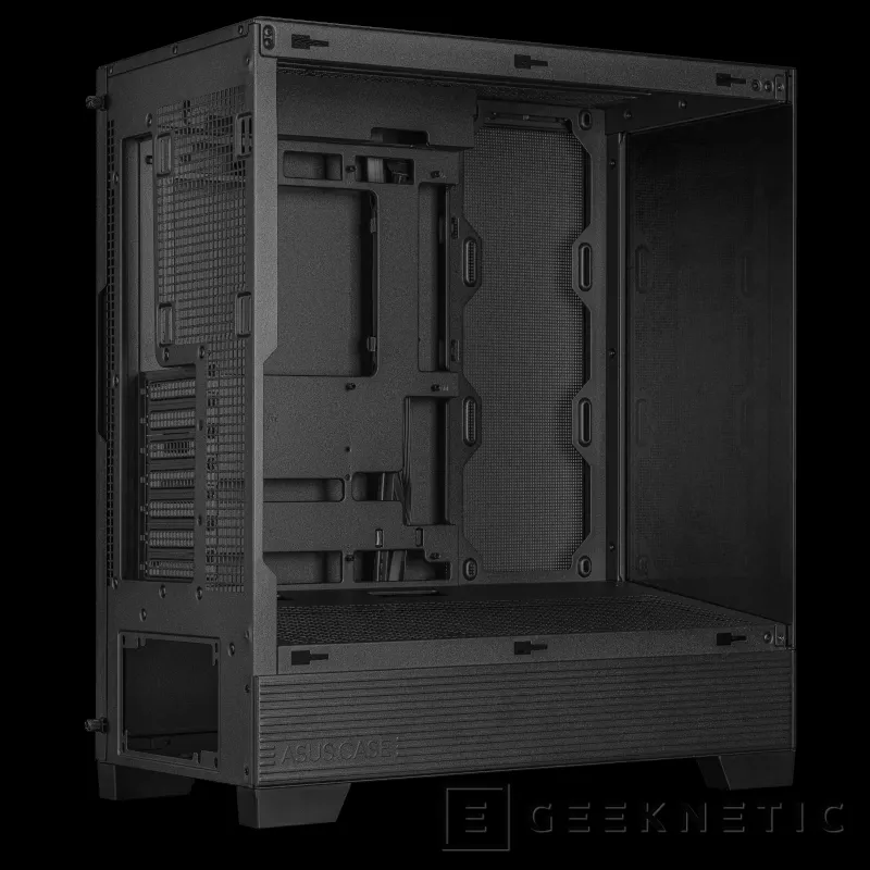 Geeknetic Nueva caja ASUS A31 con visión panorámica, compatible con BTF y un tamaño reducido que admite hasta 7 ventiladores y RL de 360 mm 1