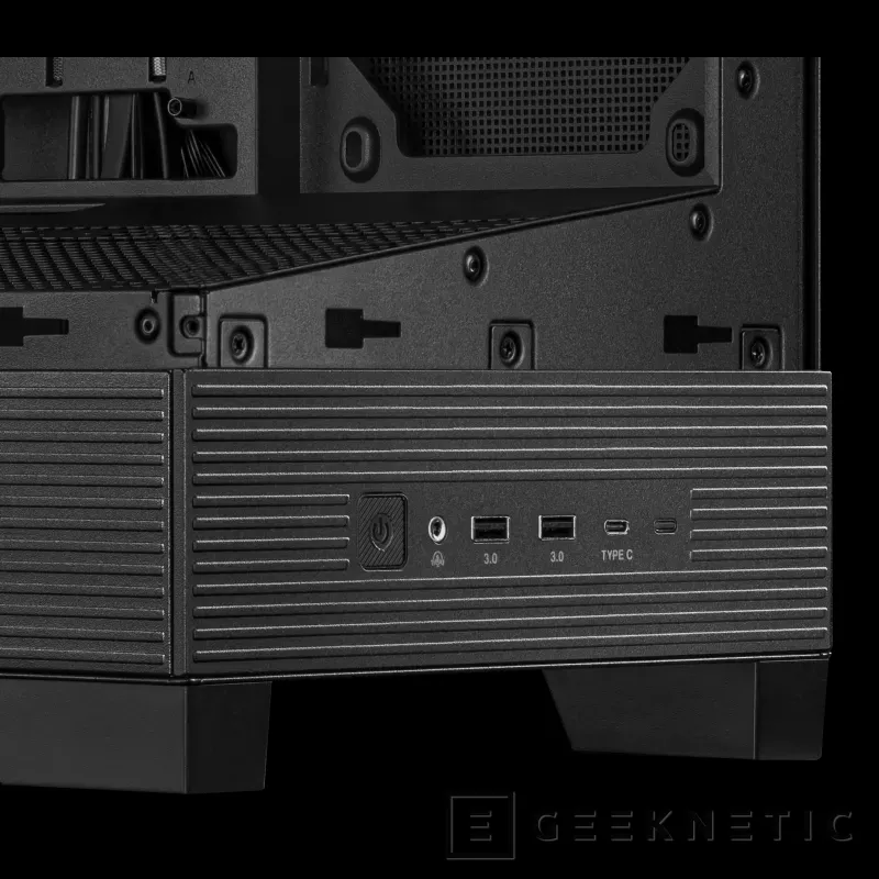Geeknetic Nueva caja ASUS A31 con visión panorámica, compatible con BTF y un tamaño reducido que admite hasta 7 ventiladores y RL de 360 mm 3