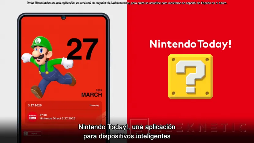 Geeknetic Nintendo Today! es la app que te enseñará todas las novedades de juegos, hardware y eventos de Nintendo 2