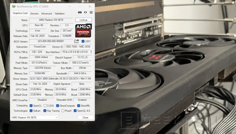 Geeknetic PowerColor AMD Radeon RX 9070 Hellhound Review 10