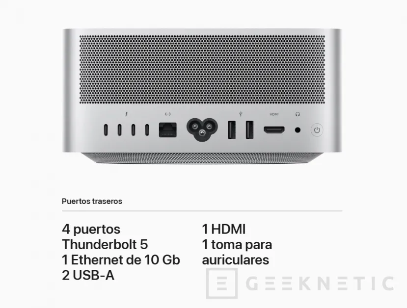 Geeknetic Apple renueva el Mac Studio con procesadores M3 Ultra y M4 Max desde los 2.529 euros 4