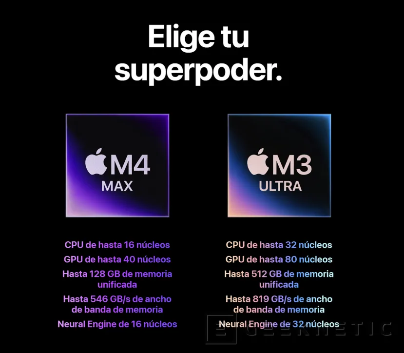 Geeknetic Apple renueva el Mac Studio con procesadores M3 Ultra y M4 Max desde los 2.529 euros 1