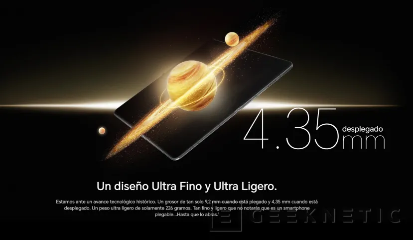 Geeknetic El próximo plegable HONOR Magic V4 tendrá un grosor inferior a los 9 mm cuando está plegado 3