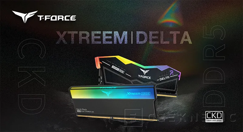 Geeknetic TeamGroup presenta las memorias T-Force Xtreem CKD ARGB y Delta CKD RGB, ambas con controlador de reloj integrado 1