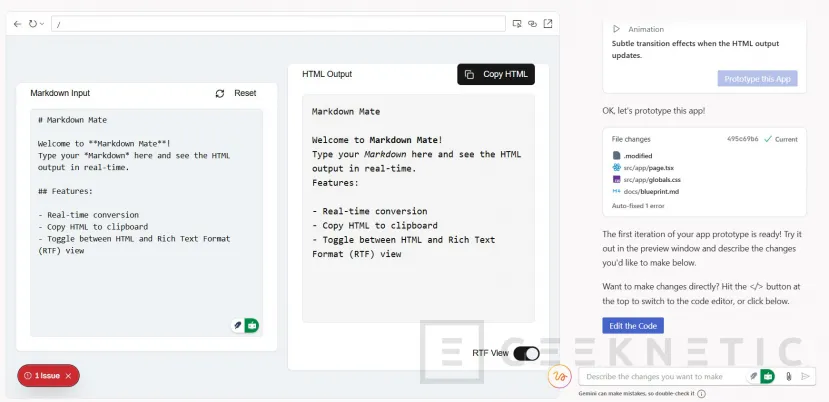 Geeknetic Cómo crear aplicaciones usando la IA de Google Firebase Studio 5
