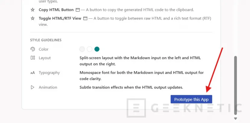 Geeknetic Cómo crear aplicaciones usando la IA de Google Firebase Studio 4