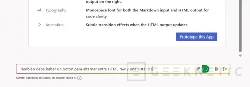 Geeknetic Cómo crear aplicaciones usando la IA de Google Firebase Studio 3