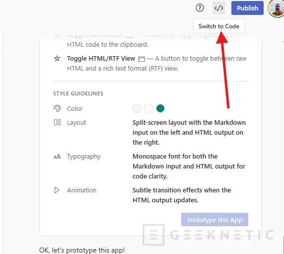 Geeknetic Cómo crear aplicaciones usando la IA de Google Firebase Studio 8