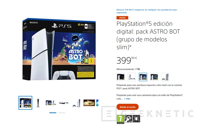 Geeknetic La PS5 Slim Digital sube su precio 50 euros más para situarse en los 499,99 2