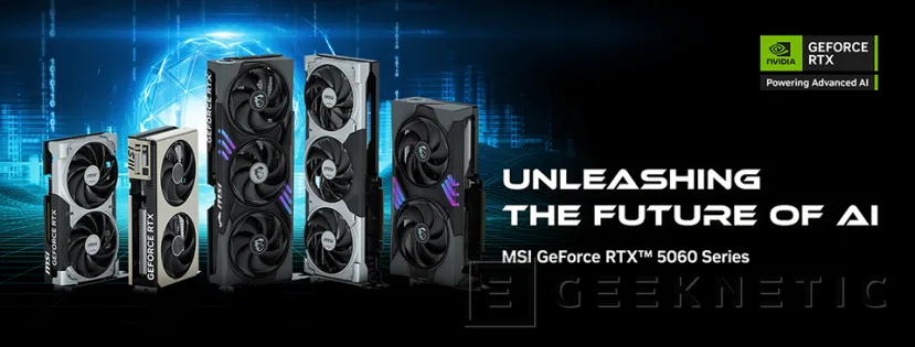 Geeknetic MSI presenta sus RTX 5060 Series bajo los modelos VANGUARD, GAMING TRIO, GAMING, VENTUS e INSPIRE 1