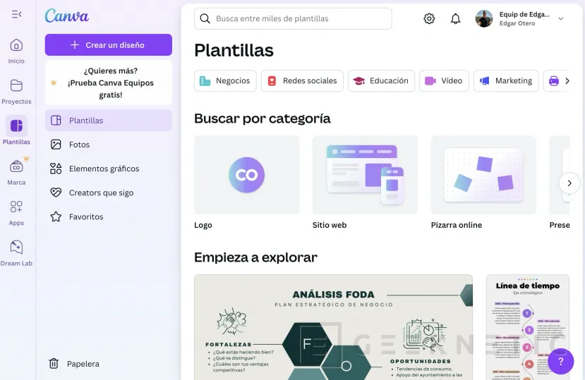 Geeknetic Canva: Así puedes crear tus propios diseños de forma gratuita 1