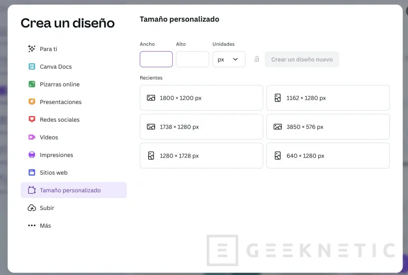 Geeknetic Canva: Así puedes crear tus propios diseños de forma gratuita 3
