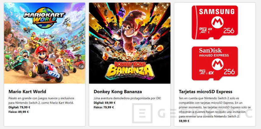 Geeknetic La Nintendo Switch 2 llegará el 5 de junio por 469,99 euros y junto con el Mario Kart World por 509,99 euros 3
