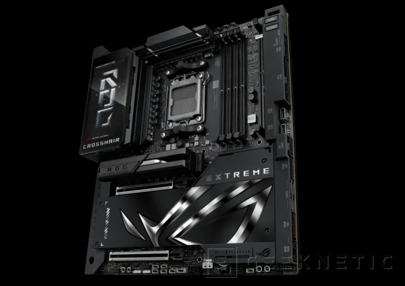 Geeknetic La ASUS ROG Crosshair X870E Extreme ya es oficial con su panel LCD deslizante y un precio de 1.189 euros 2