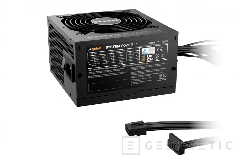 Geeknetic be quiet! presenta las fuentes System Power 11 con certificación 80 PLUS Bronze y hasta 750W con conector 12v-2x6 2