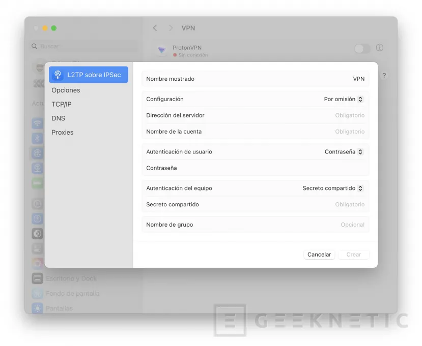 Geeknetic Cómo utilizar una VPN en MacOS 13