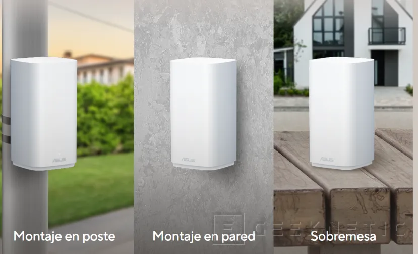 Geeknetic Conectividad WiFi 7 para exteriores con los routers Mesh ASUS ZenWiFi BD4 Outdoor 2