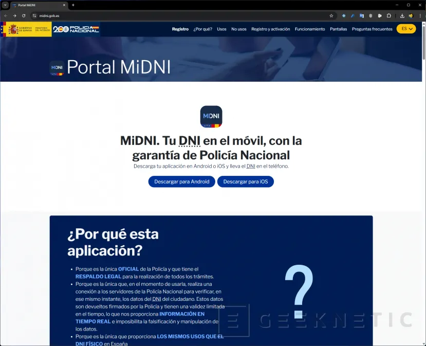 Geeknetic Cómo llevar el DNI digital en el móvil con la app miDNI 5