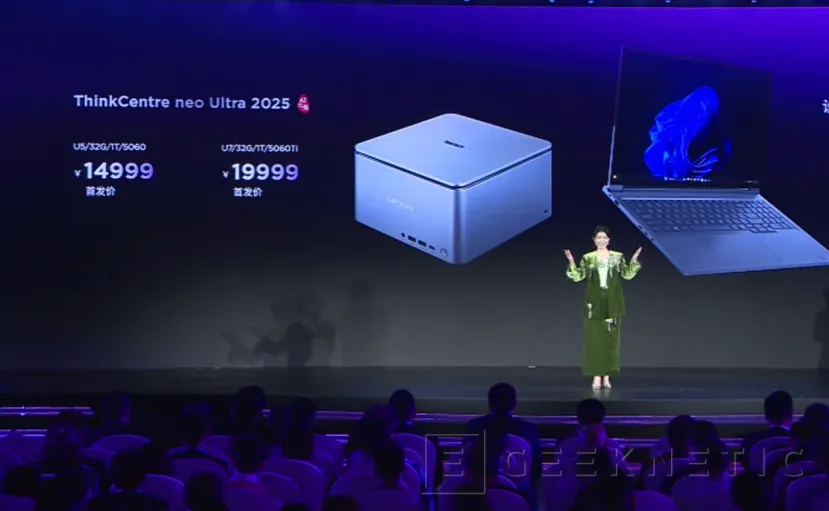 Geeknetic El MiniPC Lenovo ThinkCenter Neo Ultra integra un Core Ultra 285 y una NVIDIA RTX 5060 Ti en 3,6 litros 1