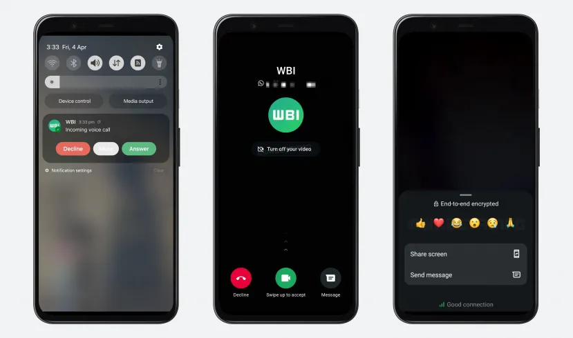Geeknetic WhatsApp está probando nuevas funciones en videollamadas, iniciar llamadas en silencio, sin cámara y reacciones en las videollamadas 1