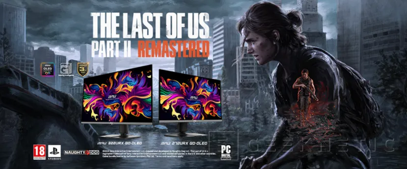 Geeknetic El "The Last of Us Parte II Remasterizado" vendrá gratis en los monitores QD-OLED de MSI 1