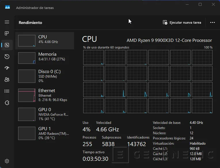 Geeknetic AMD Ryzen 9 9900X3D Review 7