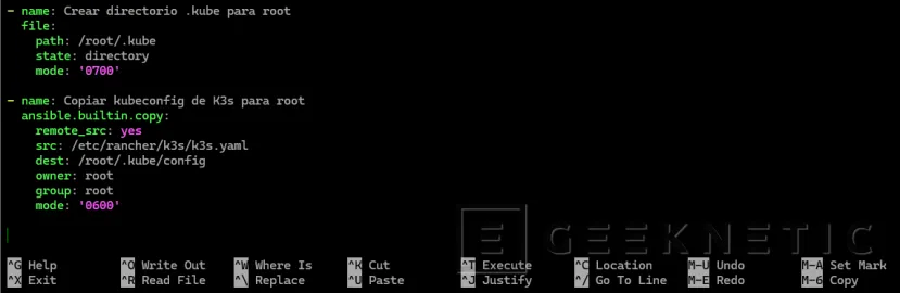 Geeknetic Cómo automatizar la creación de un clúster Kubernetes en VMs Ubuntu de Proxmox con Ansible 12