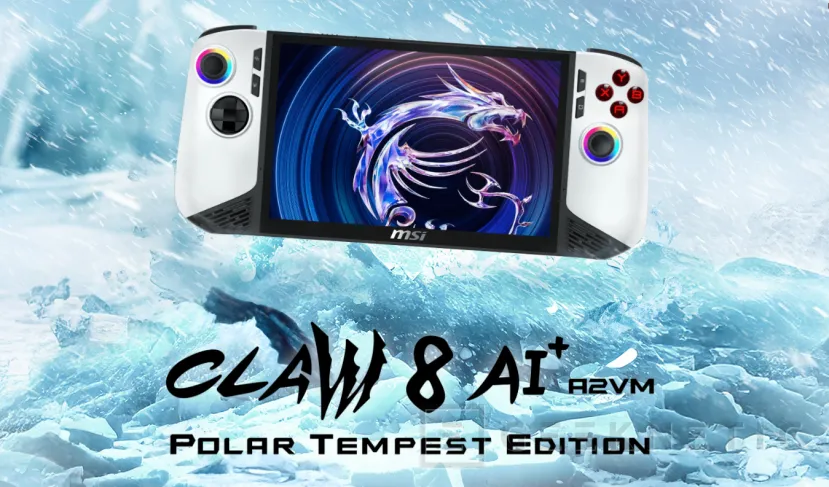 Geeknetic MSI presenta su consola Claw 8 AI+ Polar Tempest Edition que se tiñe de blanco y ofrece hasta 2 TB de almacenamiento 1