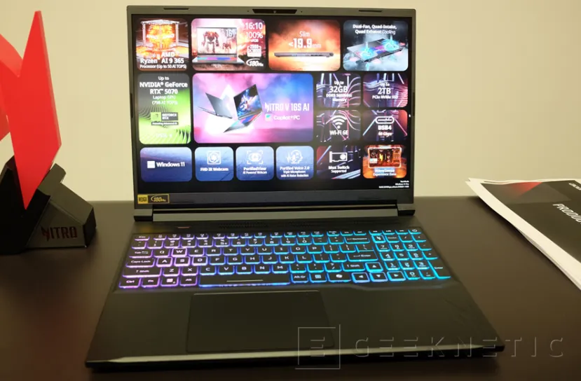 Geeknetic Nuevos Portátiles Acer con Copilot+ PC y modelos Predator y Nitro con RTX 50 al detalle 8