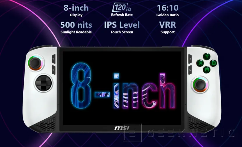 Geeknetic MSI presenta su consola Claw 8 AI+ Polar Tempest Edition que se tiñe de blanco y ofrece hasta 2 TB de almacenamiento 3