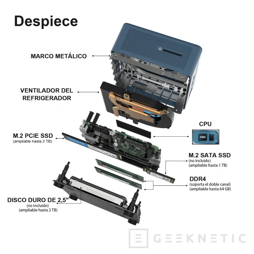 Geeknetic Conectividad de primera con procesador de 8 núcleos y ahora con un precio de escándalo en el  Mini IT12 Mini PC. 1