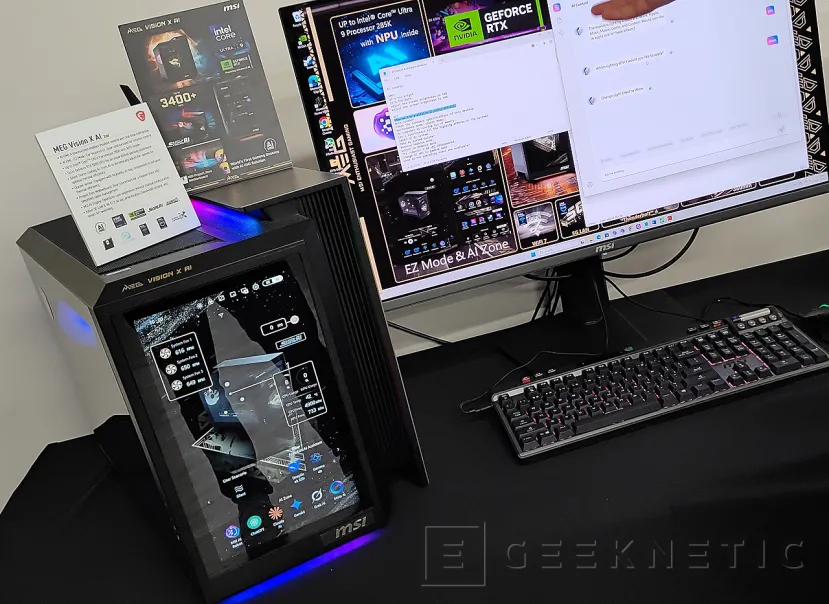 Geeknetic MSI introduce la segunda generación del MEG Vision X IA, ahora con gráficas RTX 50. 2