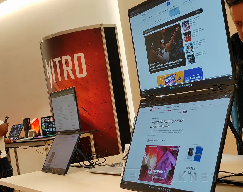 Geeknetic Acer amplía su gama de monitores portátiles con tres referencias, dos de ellas de pantalla doble. 1