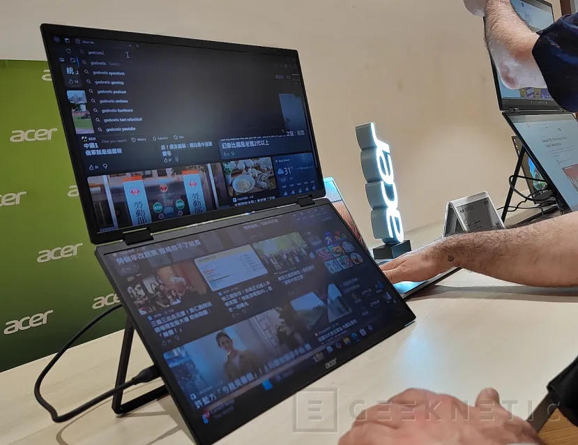 Geeknetic Acer amplía su gama de monitores portátiles con tres referencias, dos de ellas de pantalla doble. 2