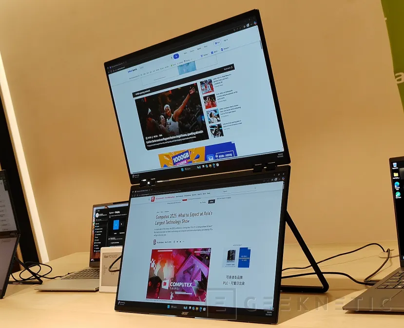 Geeknetic Acer amplía su gama de monitores portátiles con tres referencias, dos de ellas de pantalla doble. 3
