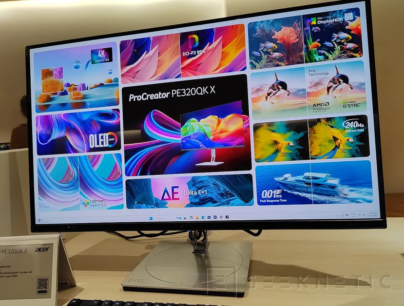 Geeknetic El Acer ProCreator PE320QK X se posiciona como la punta de lanza en monitores QD-OLED de Acer para creadores. 2