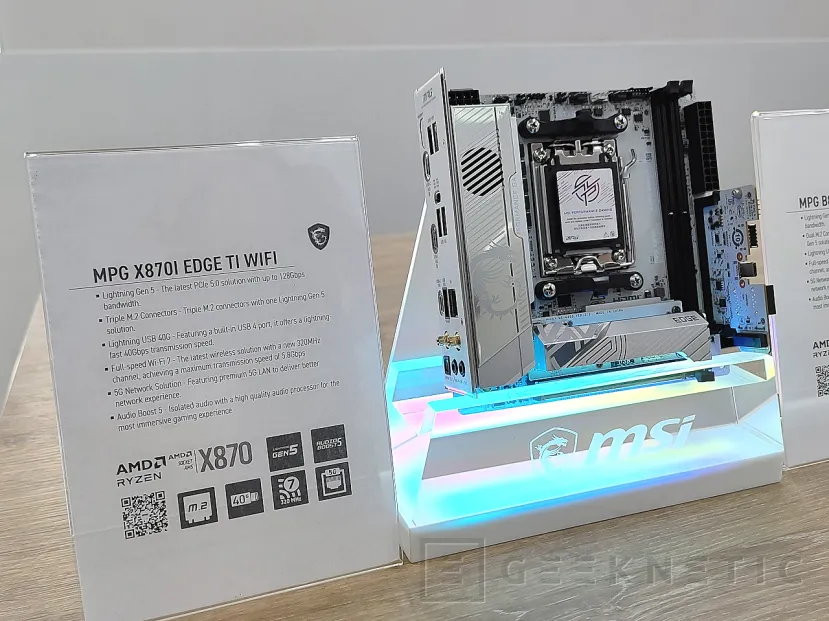 Geeknetic MSI amplia su gama de placas base ITX para AMD Ryzen con las nuevas MSI MPG Z870I EDGE TI WIFI, MSI MPG B850I EDGE TI WIFI  y MSI MPG B860I TI WIFI 1