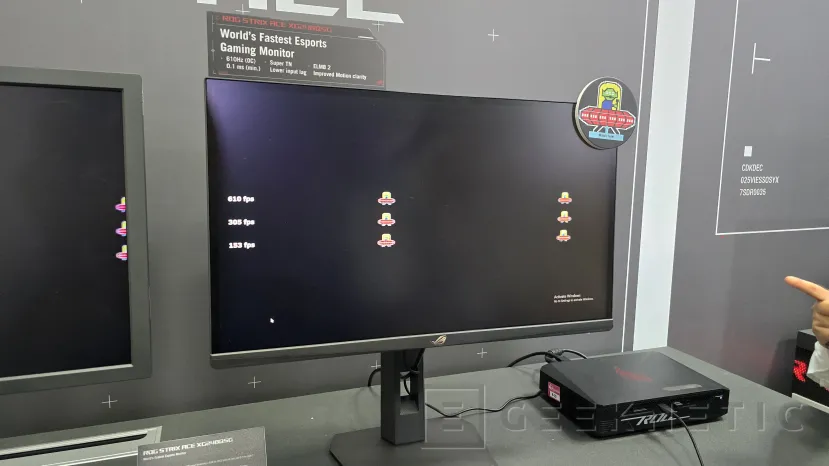 Geeknetic El monitor más rápido del mundo es el ASUS ROG Strix ACE X G248QSG con unos impresionantes 610 Hz 1