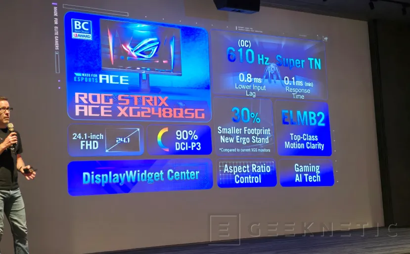 Geeknetic El monitor más rápido del mundo es el ASUS ROG Strix ACE X G248QSG con unos impresionantes 610 Hz 2