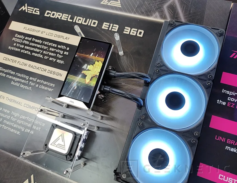 Geeknetic MSI lanza dos nuevos sistemas de refrigeración AIO con pantalla, los MSI MEG CORELIQUID E13 360 y el MSI MAG CORELIQUID P13 360 5