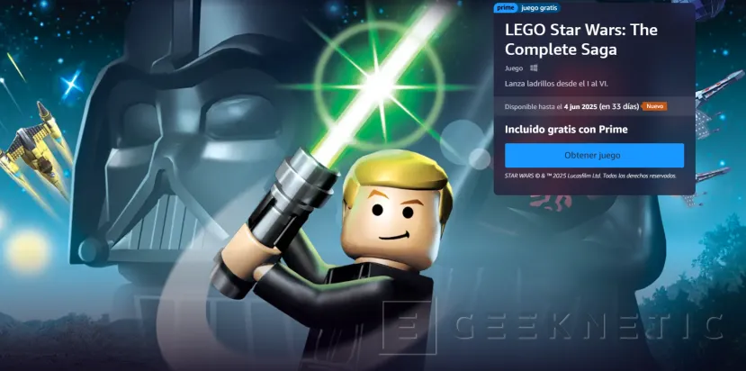 Geeknetic Consigue 2 juegos de Star Wars Gratis con Amazon Prime Gaming 2