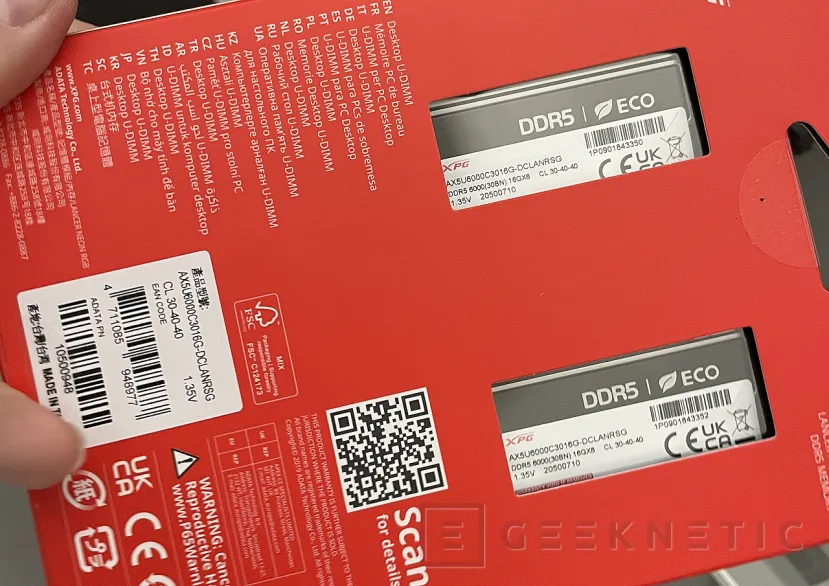 Geeknetic XPG LANCER NEON RGB DDR5 6000 C30 Review 2