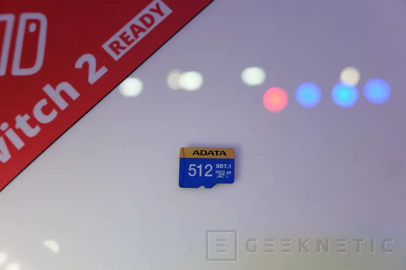 Geeknetic La nueva tarjeta microSDXC SD7.1 Express de ADATA alcanza 800 MB/s y es compatible con la Nintendo Switch 2 1