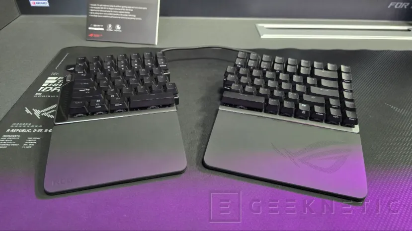 Geeknetic ASUS presenta el teclado ROG Falcata que permite dividirse por la mitad y cuenta con interruptores con accionamiento personalizable 3