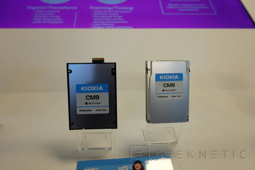 Geeknetic Los SSD empresariales KIOXIA CM9 alcanzarán 14,8 GB/s y 61,44 TB gracias al uso de memorias BiCs Flash de 8ª generación 1