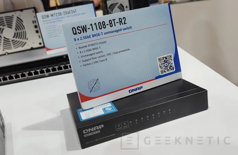 Geeknetic QNAP QSW-L3208-2c6T: Switch gestionable compacto con 8 puertos de 10 Gbps 2
