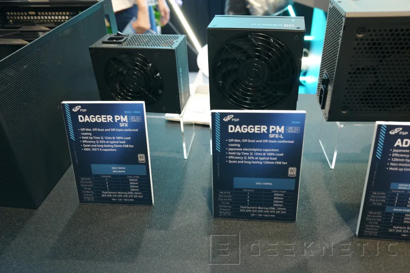Geeknetic Las pequeñas fuentes de alimentación DAGGER PM en formato SFX superan los 1.000 W con 80 PLUS Platinum 2