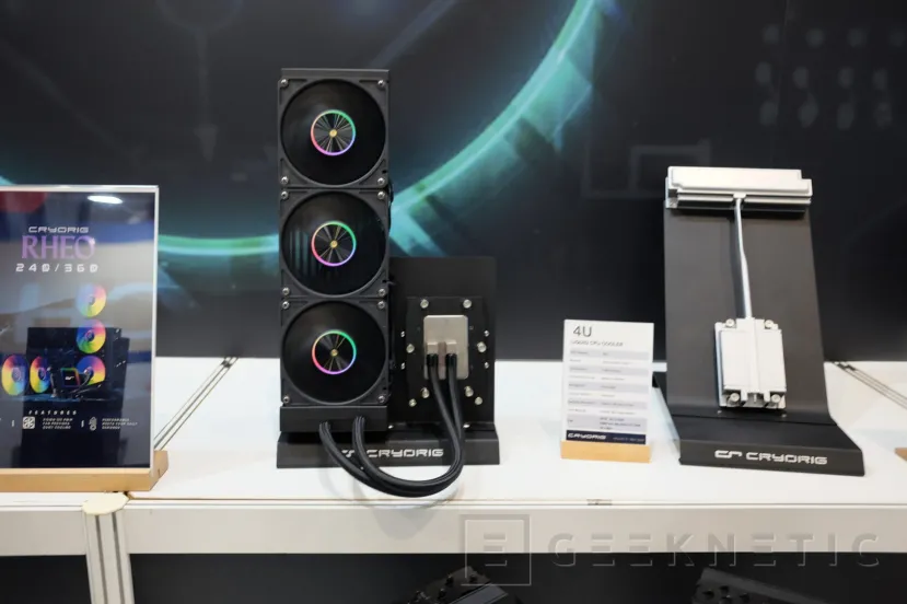 Geeknetic Cryorig en COMPUTEX, disipador de doble torre con LCD, RL AiO con pantalla LCD y ventiladores de alto rendimiento y otras novedades 23