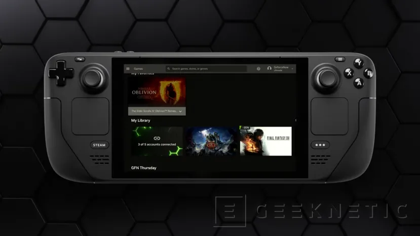 Geeknetic Ya está disponible la aplicación nativa GeForce Now de NVIDIA para la Steam Deck, hasta un 50% más de duración de batería 1